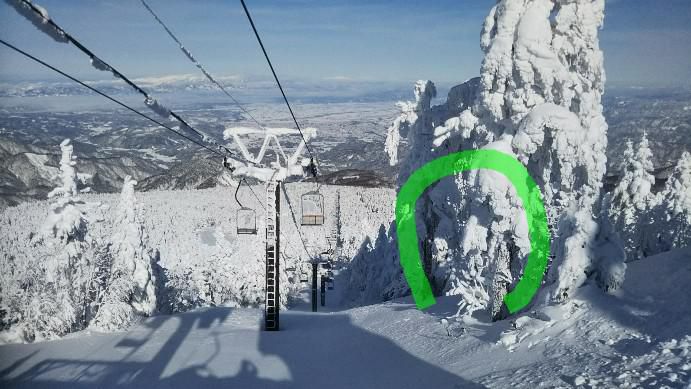 雪のオブジェ