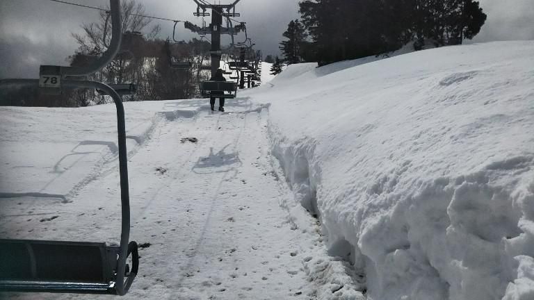 天元台の雪