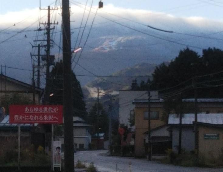 天元台に雪