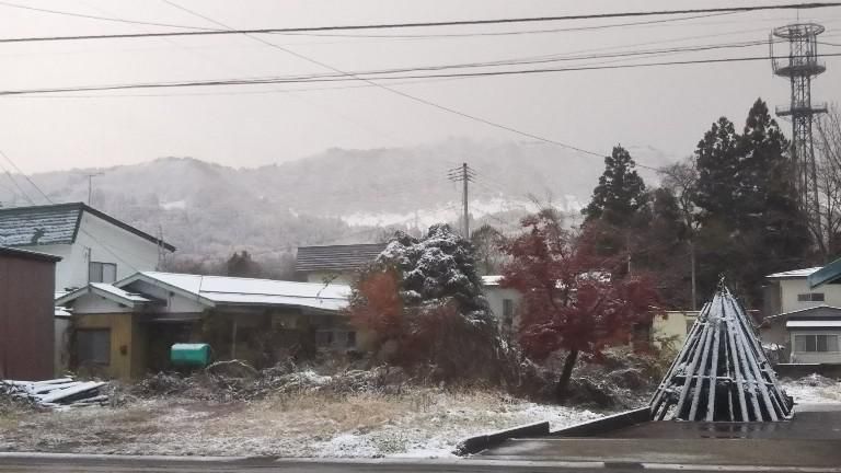 市内で雪