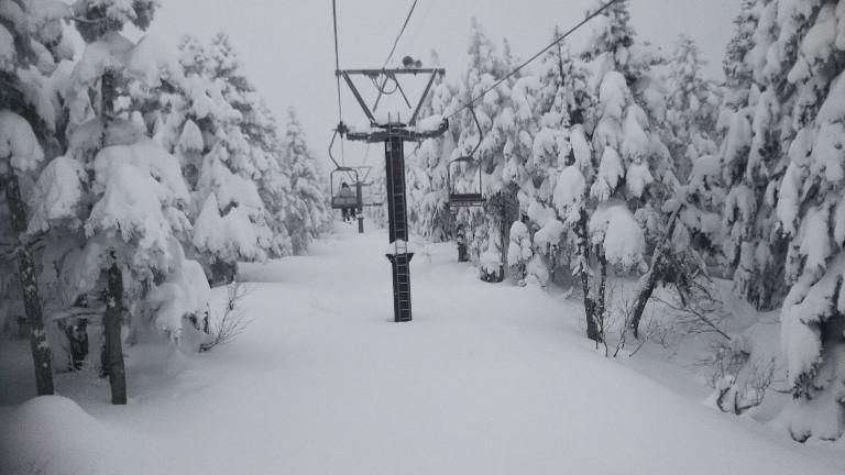 －15℃の世界(天元台第三リフト）