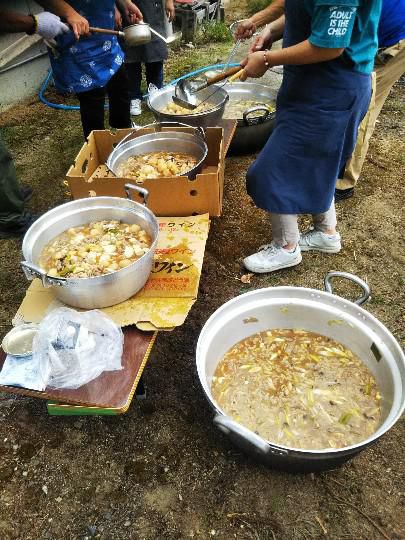 地区の芋煮会