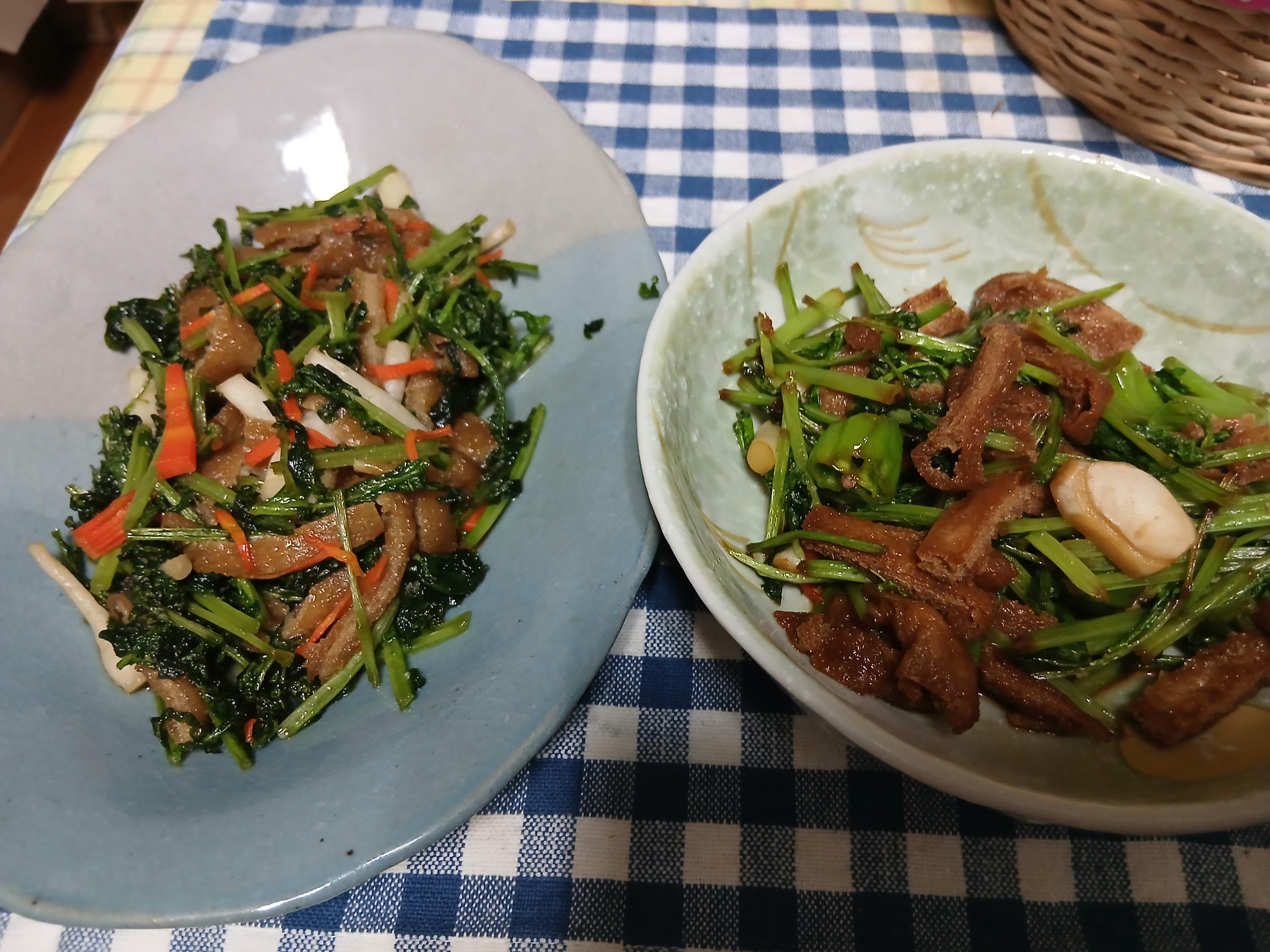 疎抜きカブと大根