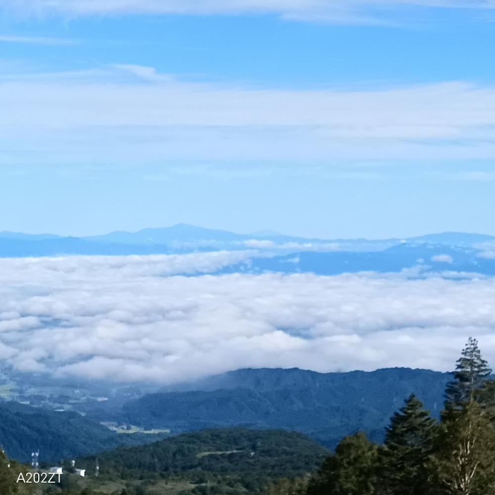 天元台高原から月山、鳥海、朝日、蔵王