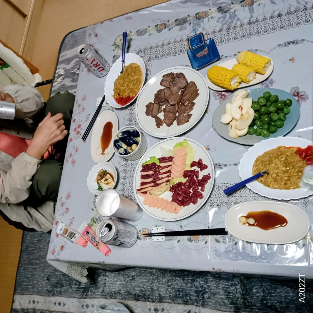キャンプ中止で家飲み変更