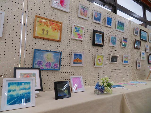 パステルアートの作品展、開催中♪