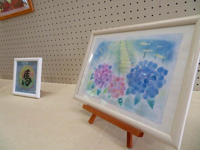 パステルアートの作品展、開催中♪