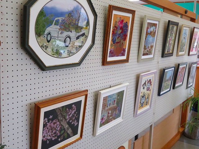 押し花作品展、始まりました♪