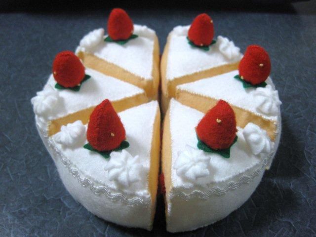 フェルト　～いちごケーキ～