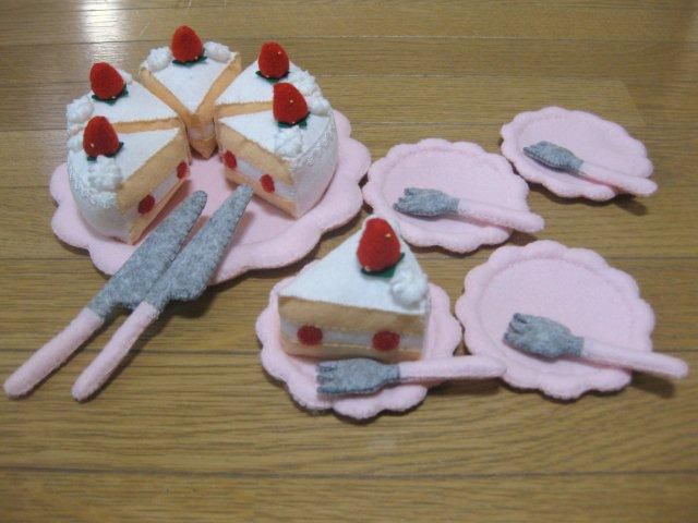 フェルト　～ケーキセット～