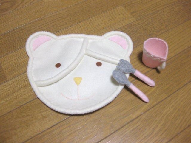 フェルト　～くまのプレート～