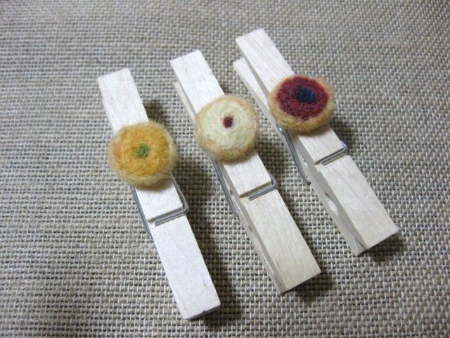 羊毛フェルト　～アレンジクリップ～