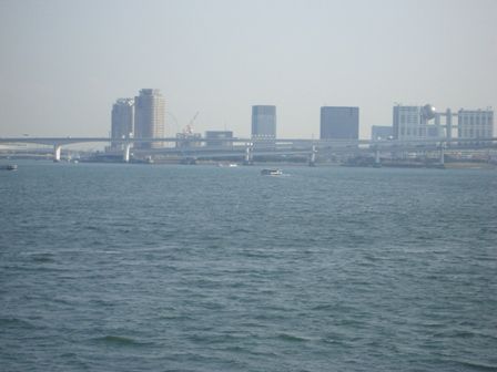 お台場を臨む