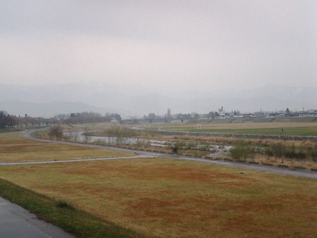 東2丁目より福田町一丁目地内を臨む。