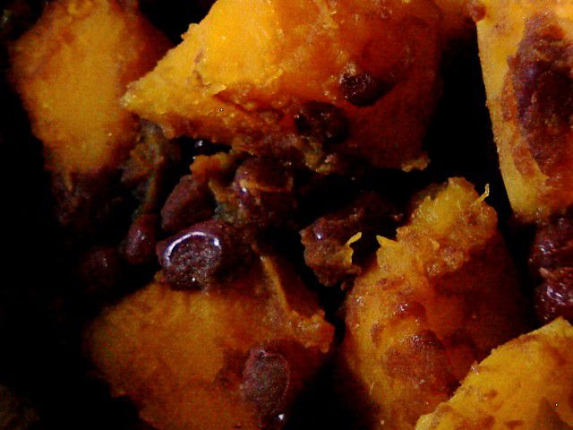 小豆南瓜を作る。