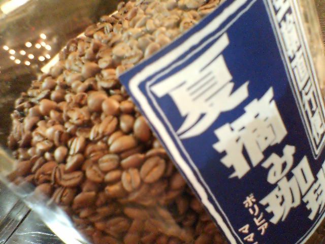 夏積み珈琲入荷。