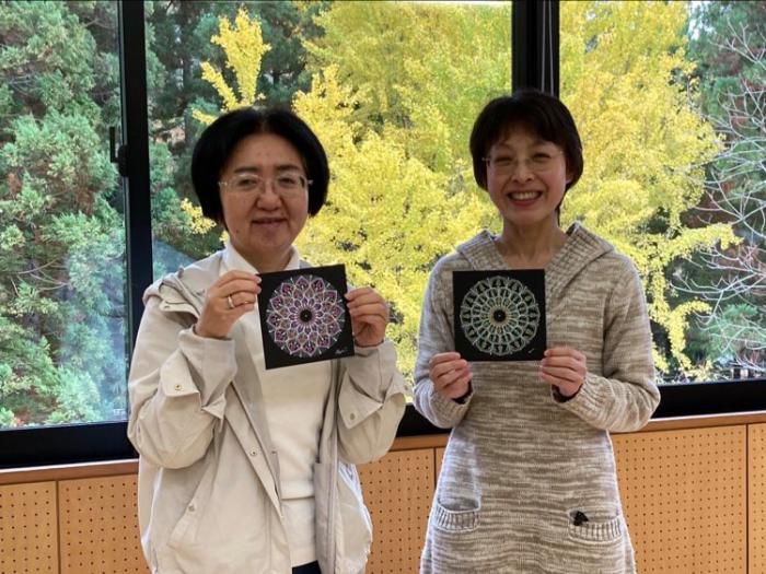 曼荼羅アートの作品が完成♪