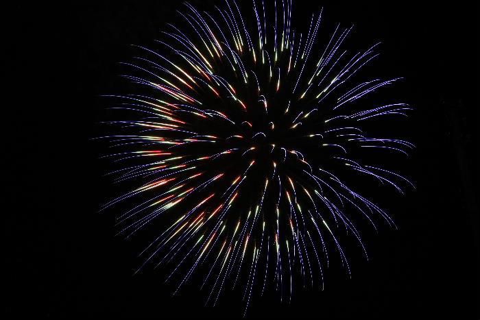 こんな花火も撮影できました　花火の撮影って本当に難しい  俵万智の短歌に次のような詩があります「はなび花火そこに光を見る人と闇を見る人いて並びおり」　とても意味深の短歌ですね