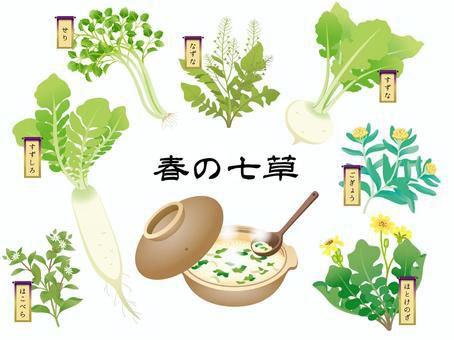 今日7日は七草粥を食する日です　七草粥は１月７日（人日の節句）に春の七草を入れて食べるお粥のことで　七草は早春にいち早く芽吹くことから邪気を払うといわれました　そのためこれを食べることで１年の無病息災を祈るようになったのだそうです　能登半島の地震は発生して1週間未だに電気が点かず水も出ない生活をしている方が数多くいることが報道されています　被災された皆さんに温かい七草がゆを届けたい　そんな思いで朝を迎えました