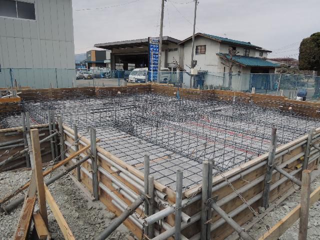 東根市 ＡＨ様邸新築工事 05 基礎配筋完了 『ﾃｸﾉｽﾄﾗｸﾁｬｰで建てる長期優良住宅』　