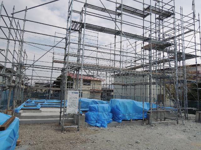 東根市 ＡＨ様邸新築工事 09 軸組み建て方1日目 『ﾃｸﾉｽﾄﾗｸﾁｬｰで建てる長期優良住宅』　
