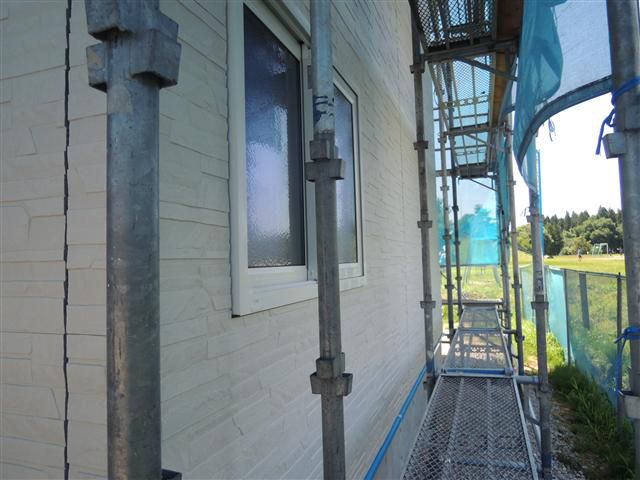 白鷹町 ＡＫ様邸新築工事 18 外壁貼り  『ﾃｸﾉｽﾄﾗｸﾁｬｰで建てる長期優良住宅』