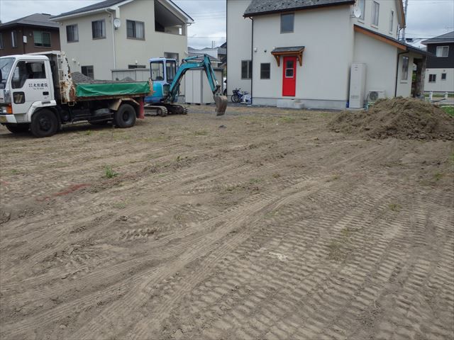 河北町 HA様邸新築工事 01 準備工事 『ﾃｸﾉｽﾄﾗｸﾁｬｰで建てる長期優良住宅』
