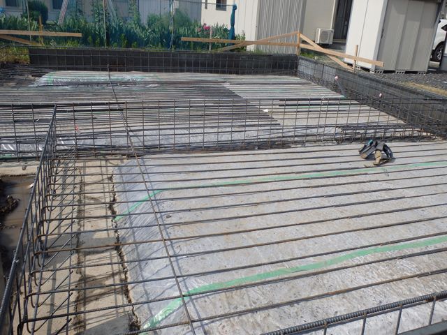 河北町 HA様邸新築工事 06 鉄筋工事 『ﾃｸﾉｽﾄﾗｸﾁｬｰで建てる長期優良住宅』