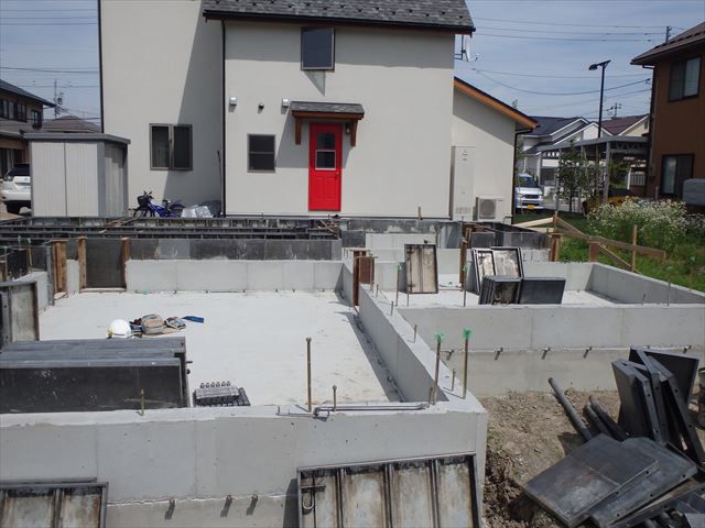 河北町 HA様邸新築工事 10 基礎工事 『ﾃｸﾉｽﾄﾗｸﾁｬｰで建てる長期優良住宅』