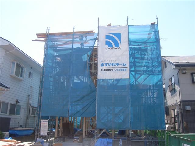 天童市 ＨＭ様邸新築工事 07 軸組み建て方2日目 『ﾃｸﾉｽﾄﾗｸﾁｬｰで建てる長期優良住宅』