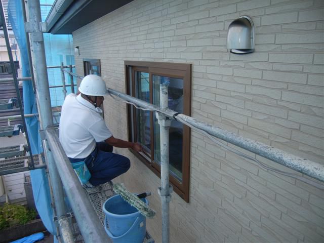 天童市 ＨＭ様邸新築工事 16 外部ｸﾘｰﾆﾝｸﾞ 『ﾃｸﾉｽﾄﾗｸﾁｬｰで建てる長期優良住宅』