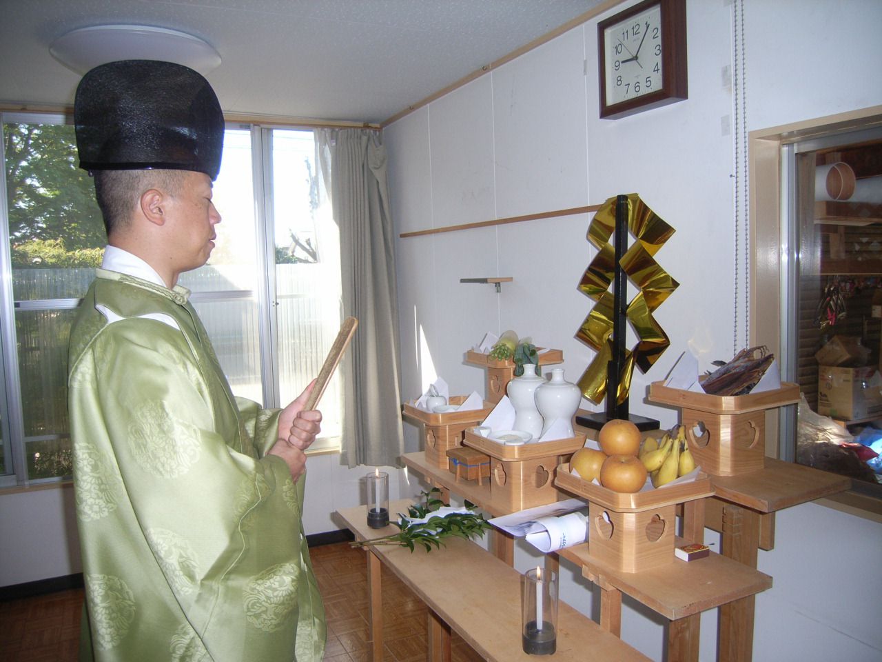 山形市 O様事務所併用住宅新築工事 01 解体前お祓い