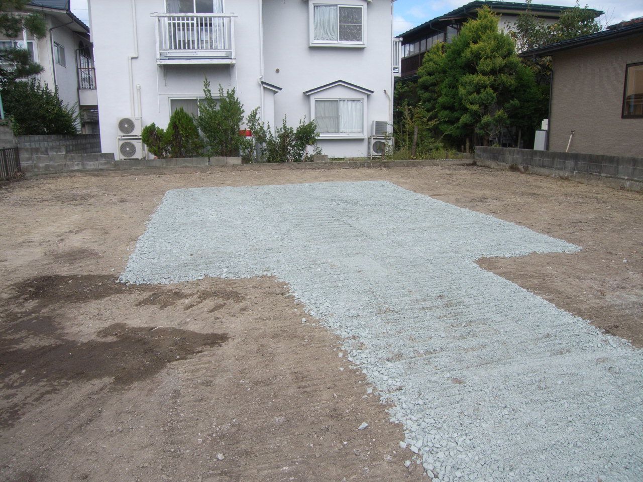 山形市 O様事務所併用住宅新築工事 03 解体完了