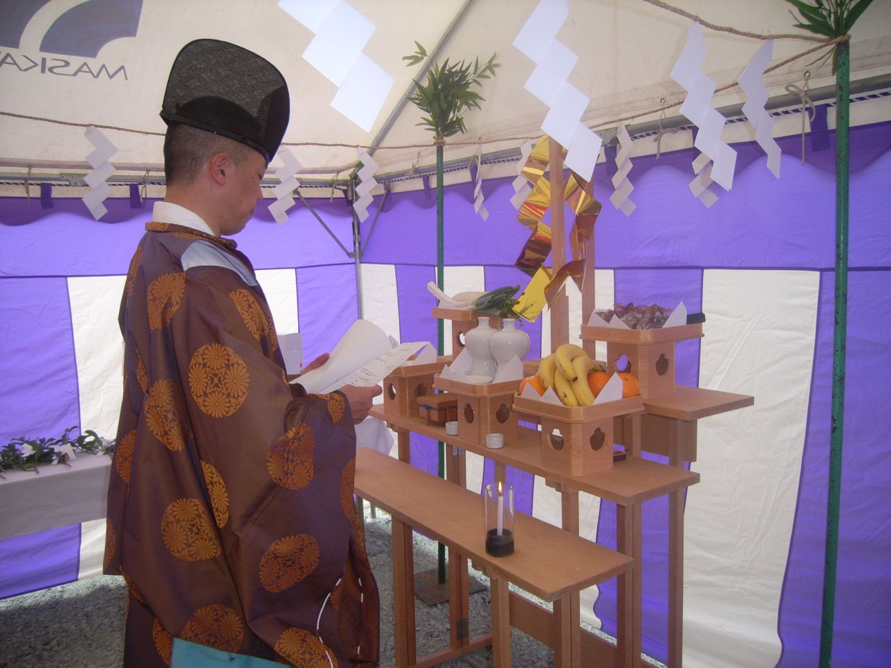 山形市 O様事務所併用住宅新築工事 04 地鎮祭