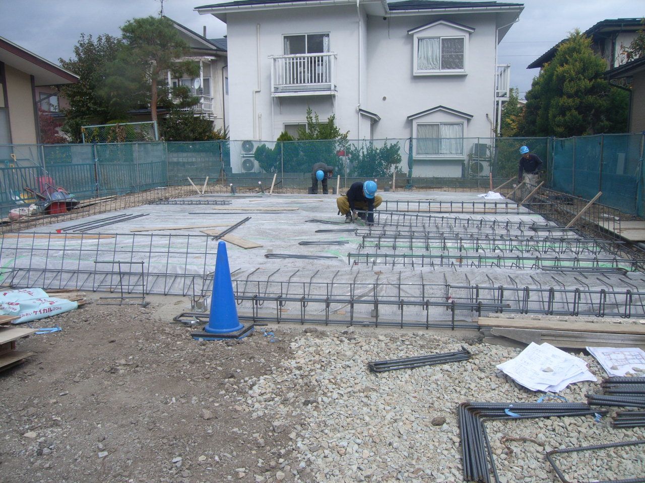 山形市 O様事務所併用住宅新築工事 07 基礎配筋