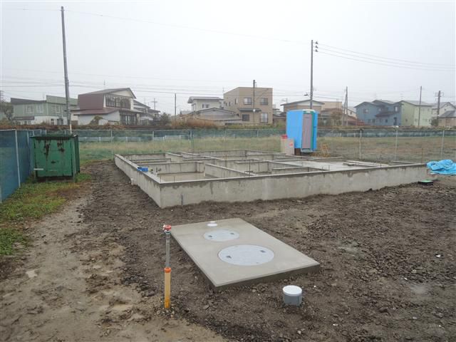 新庄市 ＪＯ様邸新築工事 04 基礎終了 『ﾃｸﾉｽﾄﾗｸﾁｬｰで建てる長期優良住宅』