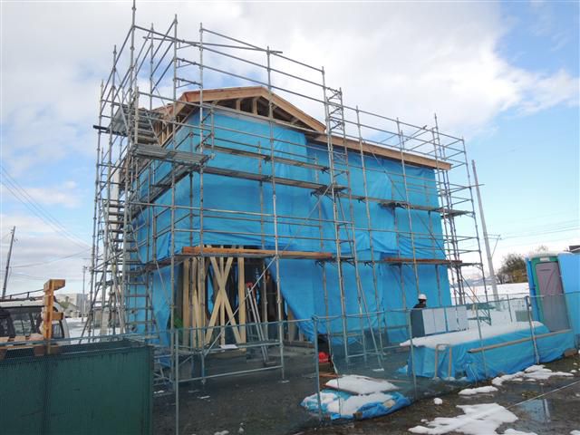 新庄市 ＪＯ様邸新築工事 06 金物取付完了 『ﾃｸﾉｽﾄﾗｸﾁｬｰで建てる長期優良住宅』
