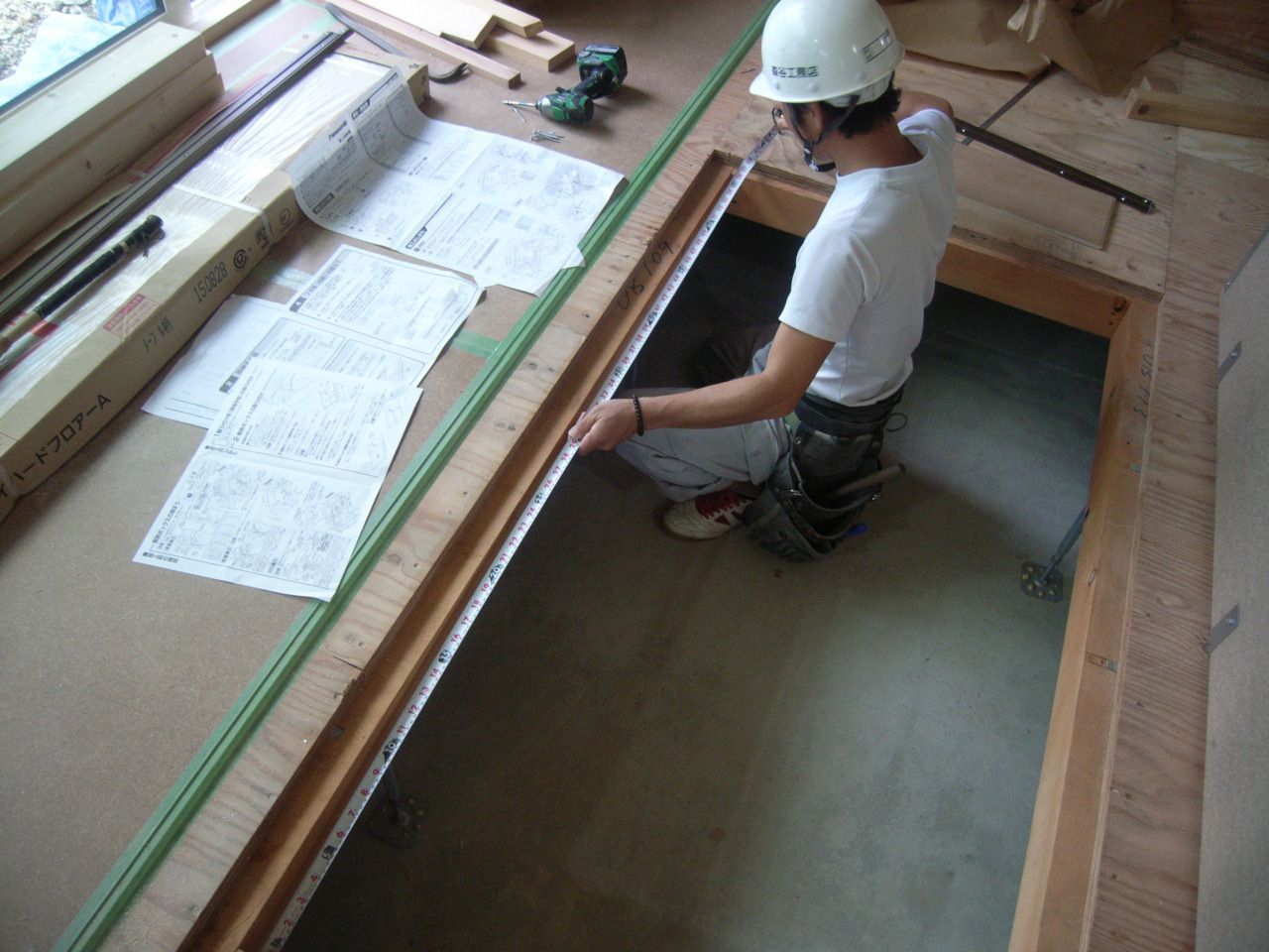 東根市 KA様邸新築工事 20 堀座卓設置  『ﾃｸﾉｽﾄﾗｸﾁｬｰで建てる長期優良住宅』
