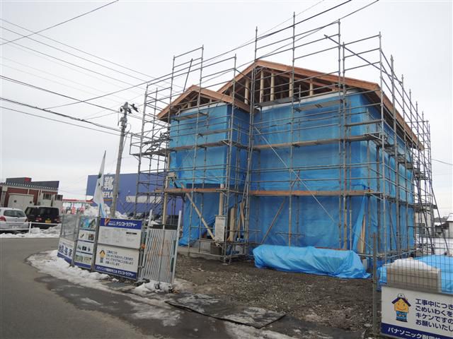 山形市 ＫＯ様邸新築工事 09 建て方完了