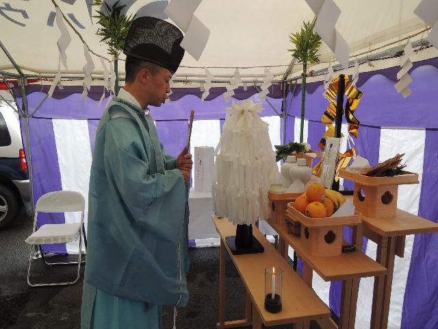 山形市 ＭＹ様邸新築工事 01 地鎮祭　『ﾃｸﾉｽﾄﾗｸﾁｬｰで建てる長期優良住宅』