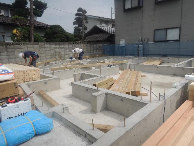 山形市 ＭＹ様邸新築工事 06 土台取付 『ﾃｸﾉｽﾄﾗｸﾁｬｰで建てる長期優良住宅』
