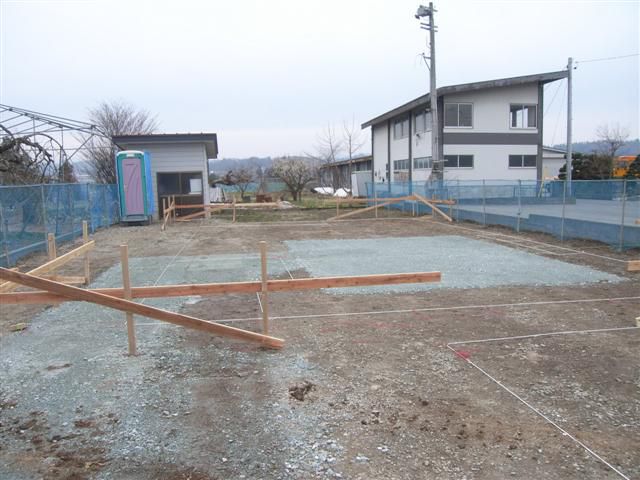 大江町 SS様邸新築工事 07 遣り方施工 『ﾃｸﾉｽﾄﾗｸﾁｬｰで建てる長期優良住宅』
