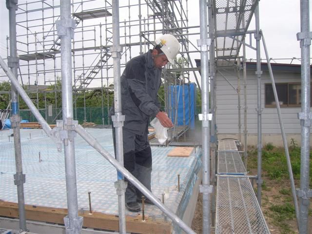大江町 SS様邸新築工事 1７ 軸組み建て方１日目 『ﾃｸﾉｽﾄﾗｸﾁｬｰで建てる長期優良住宅』