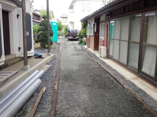 山形市 ＴＫ様邸新築工事 11 外構工事 『ﾃｸﾉｽﾄﾗｸﾁｬｰで建てる長期優良住宅』