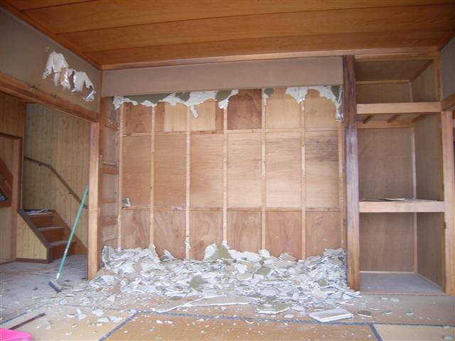 河北町 ＹＹ様邸新築工事 01 既存建物解体　『ﾃｸﾉｽﾄﾗｸﾁｬｰで建てる河北町の家』