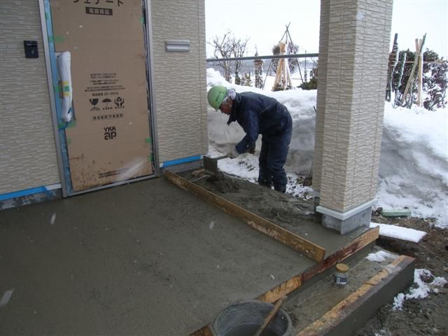 河北町 ＹＹ様邸新築工事 22 タイル工事 『ﾃｸﾉｽﾄﾗｸﾁｬｰで建てる河北町の家』