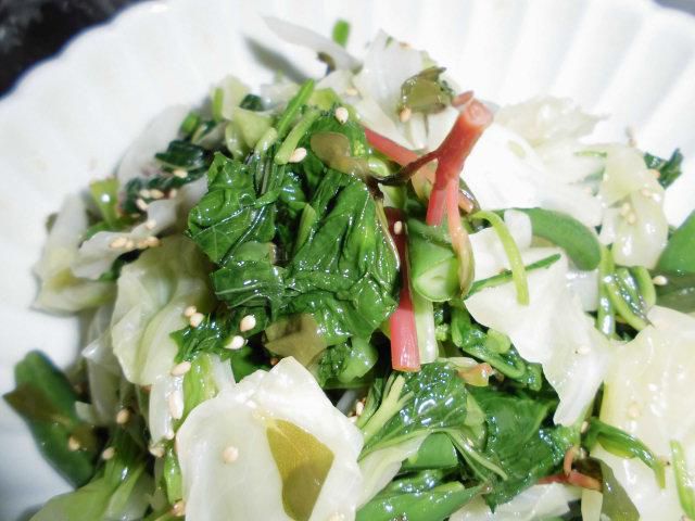 ★。★ひょうのお浸しを食べやすくしました・・・美蔵