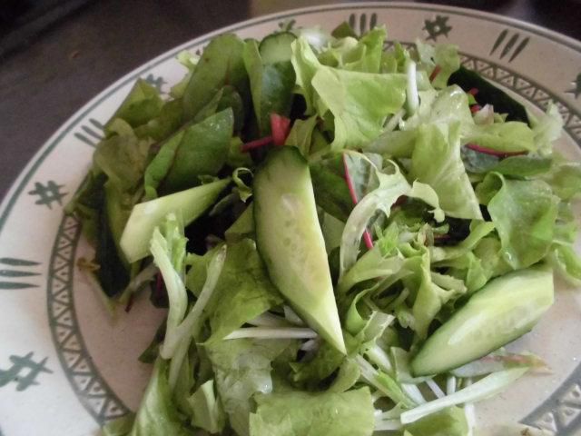 ★。★採れたて野菜でグリーンサラダ・・・美蔵