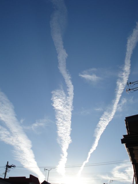 青空の下で