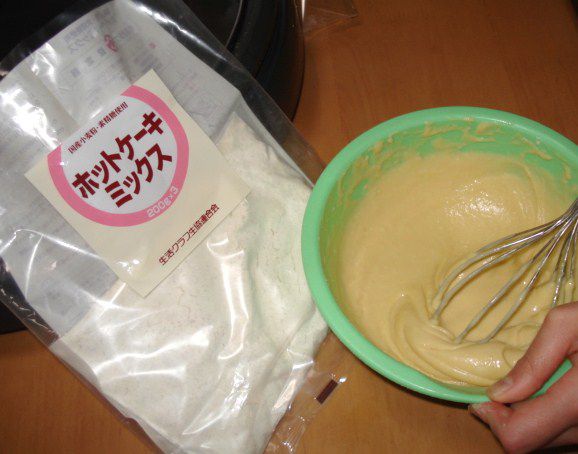 ホットケーキづくり